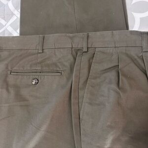 Hickey Freeman Olive Chinos Tailored Elegance